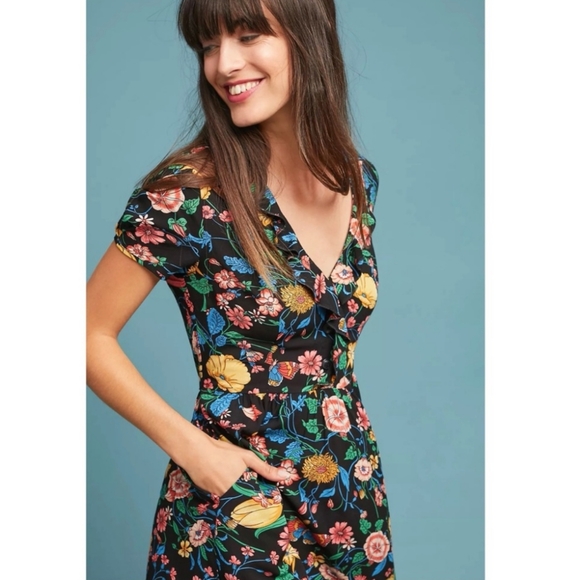 ANTHRO' MAEVE Bloedel Floral Dress - Picture 4 of 11